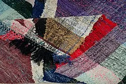 Marokkolainen Kilim matto Boucherouite 125 x 210 cm