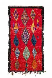 Marokkolainen Kilim matto Boucherouite 290 x 150 cm