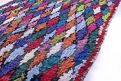 Marokkolainen Kilim matto Boucherouite 230 x 115 cm