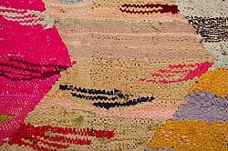 Marokkolainen Kilim matto Boucherouite 140 x 250 cm