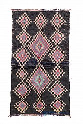 Marokkolainen Kilim matto Boucherouite 260 x 145 cm