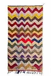 Marokkolainen Kilim matto Boucherouite 150 x 285 cm