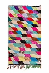 Marokkolainen Kilim matto Boucherouite 155 x 280 cm