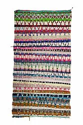 Marokkolainen Kilim matto Boucherouite 150 x 280 cm