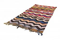 Marokkolainen Kilim matto Boucherouite 140 x 295 cm