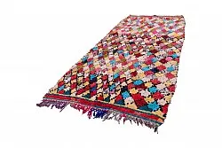 Marokkolainen Kilim matto Boucherouite 300 x 135 cm