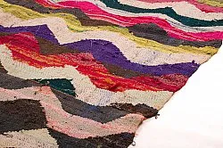 Marokkolainen Kilim matto Boucherouite 140 x 295 cm