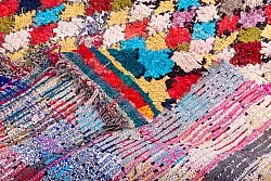 Marokkolainen Kilim matto Boucherouite 300 x 135 cm
