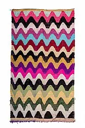 Marokkolainen Kilim matto Boucherouite 160 x 275 cm