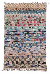 Marokkolainen Kilim matto Boucherouite 205 x 130 cm