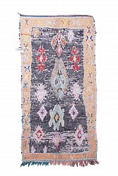 Marokkolainen Kilim matto Boucherouite 255 x 130 cm