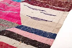 Marokkolainen Kilim matto Boucherouite 125 x 260 cm