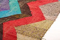 Marokkolainen Kilim matto Boucherouite 135 x 265 cm