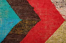 Marokkolainen Kilim matto Boucherouite 135 x 265 cm
