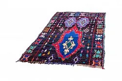 Marokkolainen Kilim matto Boucherouite 220 x 130 cm