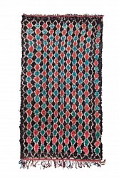 Marokkolainen Kilim matto Boucherouite 395 x 180 cm