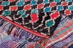Marokkolainen Kilim matto Boucherouite 395 x 180 cm