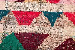 Marokkolainen Kilim matto Boucherouite 145 x 330 cm