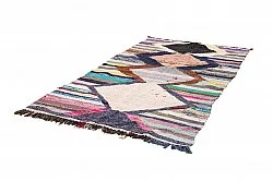 Marokkolainen Kilim matto Boucherouite 130 x 250 cm