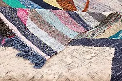 Marokkolainen Kilim matto Boucherouite 130 x 250 cm
