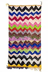 Marokkolainen Kilim matto Boucherouite 125 x 245 cm