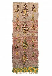 Marokkolainen Kilim matto Boucherouite 230 x 80 cm