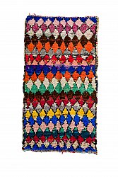 Marokkolainen Kilim matto Boucherouite 215 x 115 cm