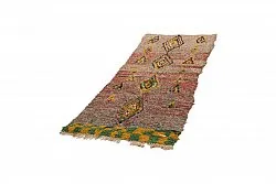 Marokkolainen Kilim matto Boucherouite 230 x 80 cm