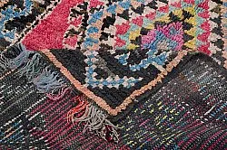 Marokkolainen Kilim matto Boucherouite 275 x 130 cm