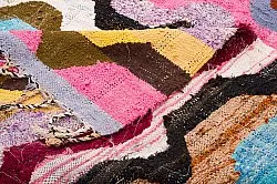 Marokkolainen Kilim matto Boucherouite 140 x 265 cm