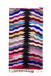 Marokkolainen Kilim matto Boucherouite 145 x 275 cm