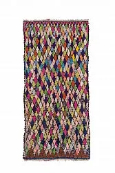 Marokkolainen Kilim matto Boucherouite 245 x 115 cm