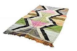 Marokkolainen Kilim matto Boucherouite 145 x 255 cm