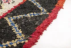 Marokkolainen Kilim matto Boucherouite 335 x 125 cm
