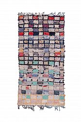 Marokkolainen Kilim matto Boucherouite 225 x 110 cm