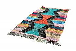 Marokkolainen Kilim matto Boucherouite 135 x 230 cm