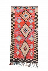 Marokkolainen Kilim matto Boucherouite 235 x 105 cm