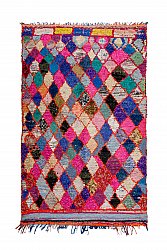 Marokkolainen Kilim matto Boucherouite 260 x 160 cm