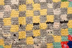 Marokkolainen Kilim matto Boucherouite 145 x 365 cm