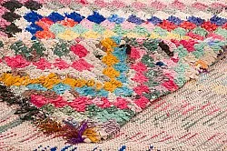 Marokkolainen Kilim matto Boucherouite 145 x 365 cm