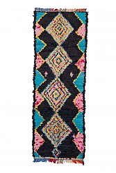 Marokkolainen Kilim matto Boucherouite 270 x 95 cm