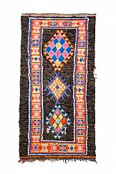 Marokkolainen Kilim matto Boucherouite 160 x 310 cm