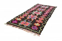 Marokkolainen Kilim matto Boucherouite 135 x 315 cm