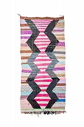 Marokkolainen Kilim matto Boucherouite 130 x 265 cm