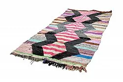 Marokkolainen Kilim matto Boucherouite 130 x 265 cm