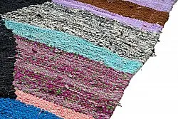 Marokkolainen Kilim matto Boucherouite 130 x 265 cm