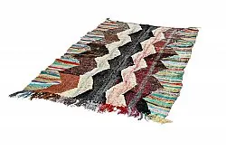 Marokkolainen Kilim matto Boucherouite 140 x 230 cm