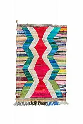 Marokkolainen Kilim matto Boucherouite 130 x 205 cm