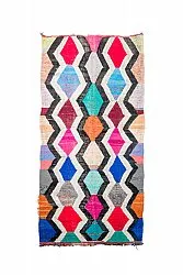 Marokkolainen Kilim matto Boucherouite 140 x 290 cm