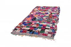 Marokkolainen Kilim matto Boucherouite 250 x 130 cm